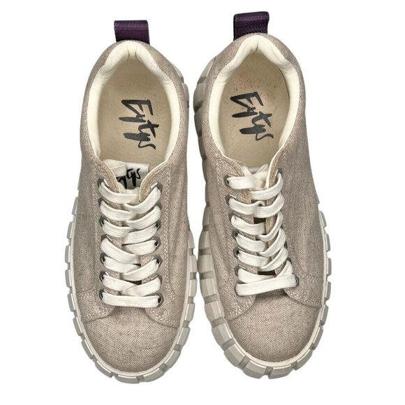 EYTYS ODESSA CANVAS CHUNKY SNEAKERS IN BEIGE - 7,5 US (38) - Picture 4 of 12